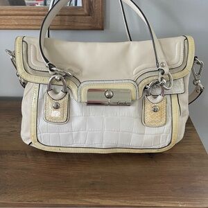 Coach Coach Kristin Leather Handbag Ivory Purse J1193-18282